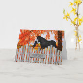 Grußkarte für Katzen und Reiter Lover Karte (Gelbe Blume)