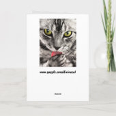 Grußkarte für Katzengegenstände Karte (Rückseite)