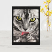 Grußkarte für Katzengegenstände Karte (Gelbe Blume)