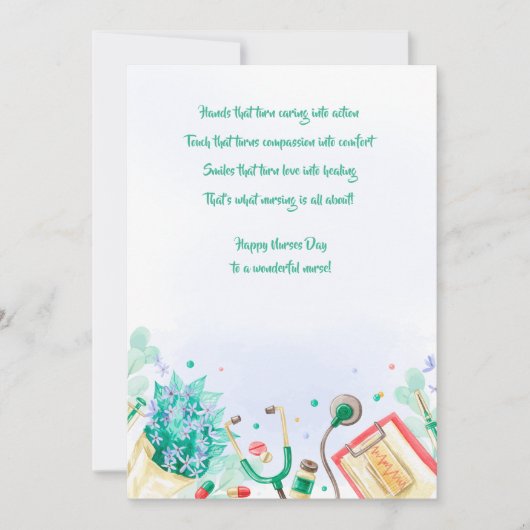 Grußkarte für Krankenpfleger Feiertagskarte (Vorderseite)