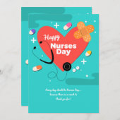 Grußkarte für Krankenschwestern Feiertagskarte (Vorne/Hinten)