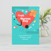 Grußkarte für Krankenschwestern Feiertagskarte (Stehend Vorderseite)