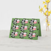 Grußkarte für Landkühe Karte (Gelbe Blume)