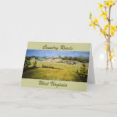 Grußkarte für Landstraßen Karte (Gelbe Blume)