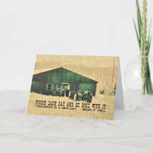 Grußkarte für landwirtschaftliche Geräte Dankeskarte