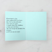 Grußkarte für lange Liebe Karte (Innenseite)