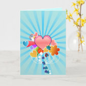 Grußkarte für lange Liebe Karte (Gelbe Blume)