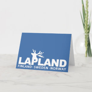 Grußkarte für LAPLAND Karte