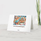 Grußkarte für Lebkuchen Feiertagskarte (Rückseite)