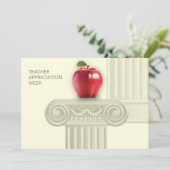 Grußkarte für Lehrer Dankeskarte (Stehend Vorderseite)