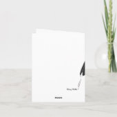 Grußkarte für Lehrer Feiertagskarte (Rückseite)