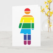 Grußkarte für LGBT und Transgender Karte (Gelbe Blume)