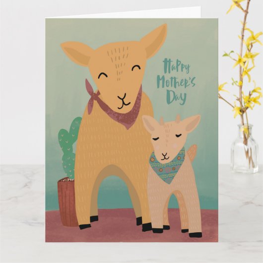 Grußkarte für Lieblings-Kindermutter Karte (Gelbe Blume)