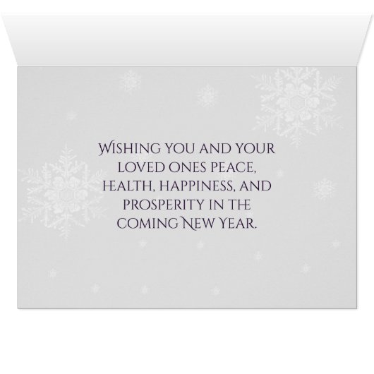 Grußkarte für lila Rentiere (Innenansicht Horizontal (Unten))