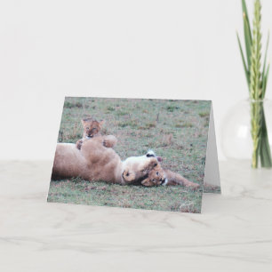 Grußkarte für Lioness & Cubs Karte