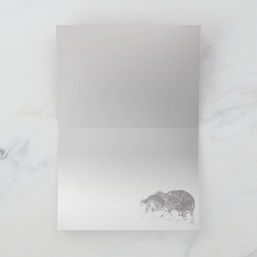 Grußkarte für Loyalty Wolves Karte (Innenseite)