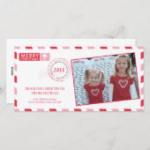 Grußkarte für Luftpost Feiertagskarte (Vorne/Hinten)