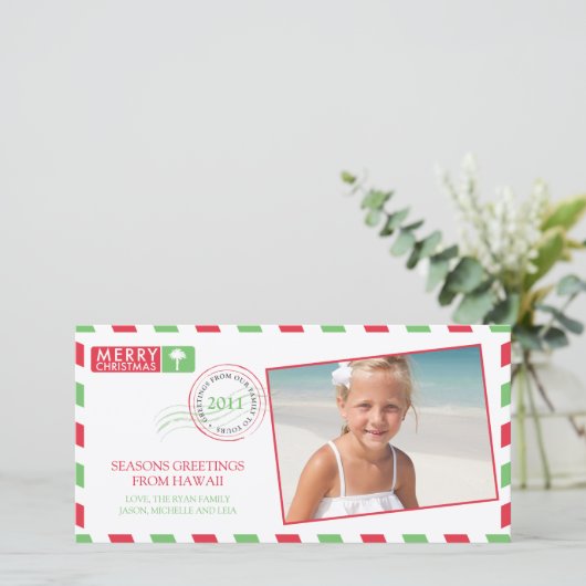 Grußkarte für Luftpost Feiertagskarte (Stehend Vorderseite)