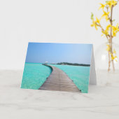 Grußkarte für Malediven Karte (Gelbe Blume)