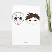 Grußkarte für maskierte Serienmörder Karte (Rückseite)