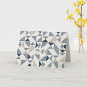 Grußkarte für moderne Dreiecke Karte (Gelbe Blume)