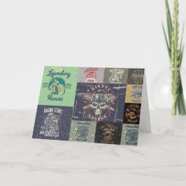 Grußkarte für Motorräder Dankeskarte