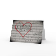 Grußkarte für Musik