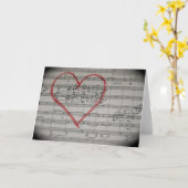 Grußkarte für Musik Karte (Gelbe Blume)