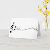 Grußkarte für Musikfreunde Karte (Gelbe Blume)