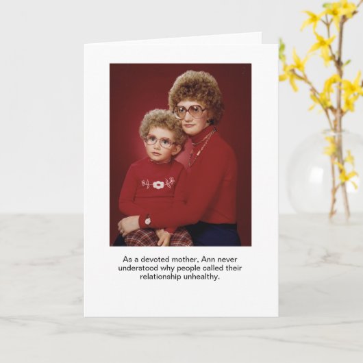 Grußkarte für Mutter gewidmet Karte (Gelbe Blume)