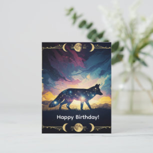 Grußkarte für Mystical Fox Postkarte