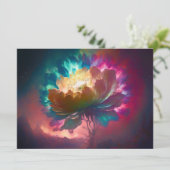 Grußkarte für mystische Blume Feiertagskarte (Stehend Vorderseite)