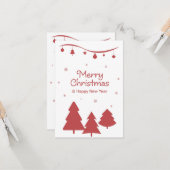 Grußkarte für nahtlose Saison. Karte (Vorderseite/Rückseite Beispiel)