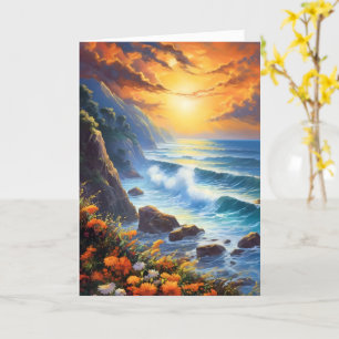 Grußkarte für neue Anfänge Karte