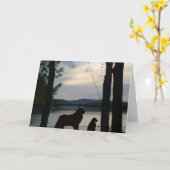 Grußkarte für Neufundland Karte (Gelbe Blume)