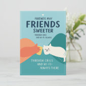 Grußkarte für niedliche Freundschaft Einladung (Stehend Vorderseite)
