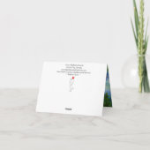 Grußkarte für niedliche und farbenfrohe Elefanten Karte (Rückseite)