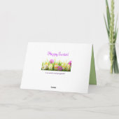 Grußkarte für Ostereier Feiertagskarte (Rückseite)