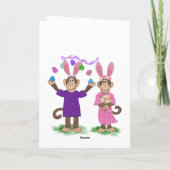 Grußkarte für Ostern Dankeskarte (Rückseite)