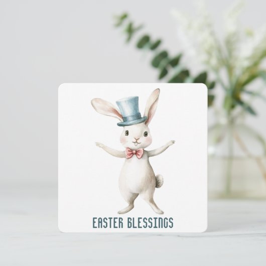 Grußkarte für Ostern Dankeskarte (Stehend Vorderseite)