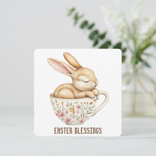 Grußkarte für Ostern Dankeskarte (Stehend Vorderseite)