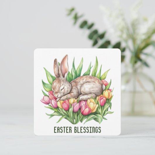 Grußkarte für Ostern Dankeskarte (Stehend Vorderseite)