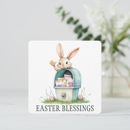 Grußkarte für Ostern Dankeskarte (Stehend Vorderseite)