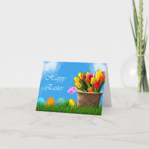 Grußkarte für Ostern Dankeskarte