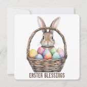 Grußkarte für Ostern Dankeskarte (Vorderseite)