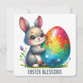 Grußkarte für Ostern Dankeskarte (Vorderseite)