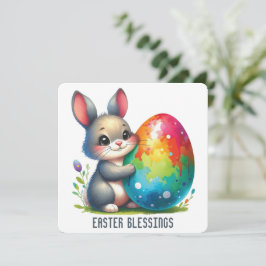 Grußkarte für Ostern Dankeskarte