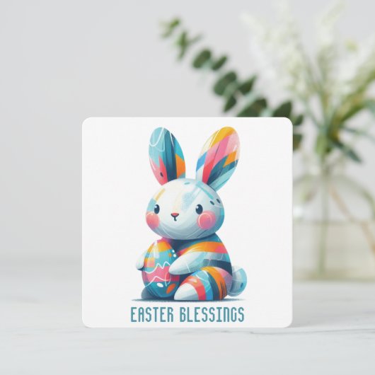 Grußkarte für Ostern Dankeskarte (Stehend Vorderseite)