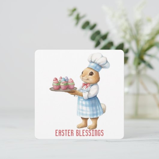 Grußkarte für Ostern Dankeskarte (Stehend Vorderseite)