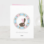 Grußkarte für Ostern Feiertagskarte (Rückseite)